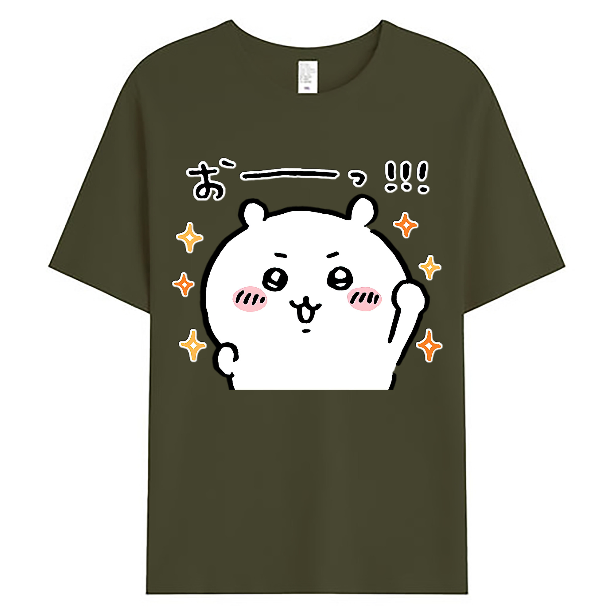 （画像用） ちいかわ ちいかわ Chii-kawa chiikawa 綿100％ メンズ半袖Tシャツ｜肌触りやわらか＆通気性
